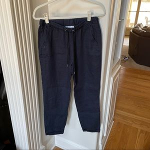 H&M Navy Linen Pants